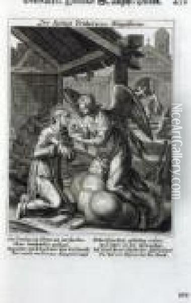 Hl. Fridericus Oil Painting - Raphael I Sadeler