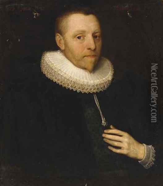 Portrait of a gentleman Oil Painting - Cornelis De Vos