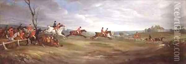 A Hunt Scurry with The Quorn Oil Painting - John Snr Ferneley
