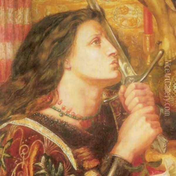 Joan Of Arc2 Oil Painting - Dante Gabriel Rossetti