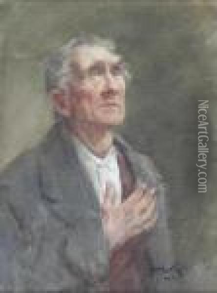 Prayer Oil Painting - Henry Wright Kerr