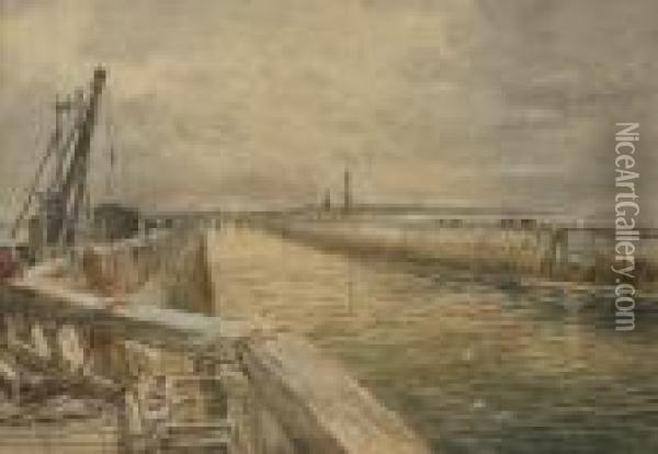 Dunkirk Oil Painting - Samuel Bough