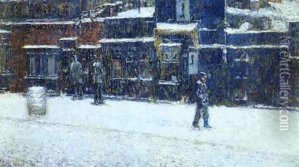 The Messanger Boy Oil Painting - Childe Hassam