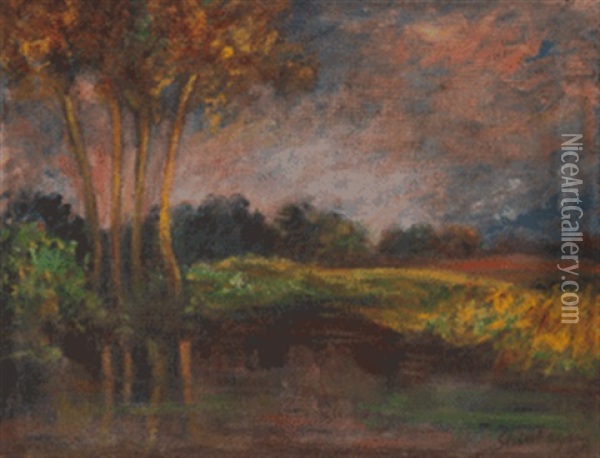 Landschaft Bei Rahlstedt Oil Painting - Heinrich Steinhagen