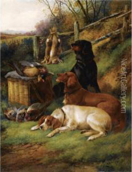 The Day's Bag Oil Painting - John Gifford
