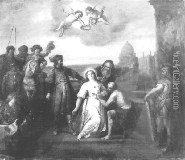 Le Martyr D'une Sainte Oil Painting - Abraham van Diepenbeeck