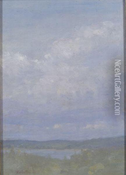 Lake And Sky Oil Painting - Ernest Haskell