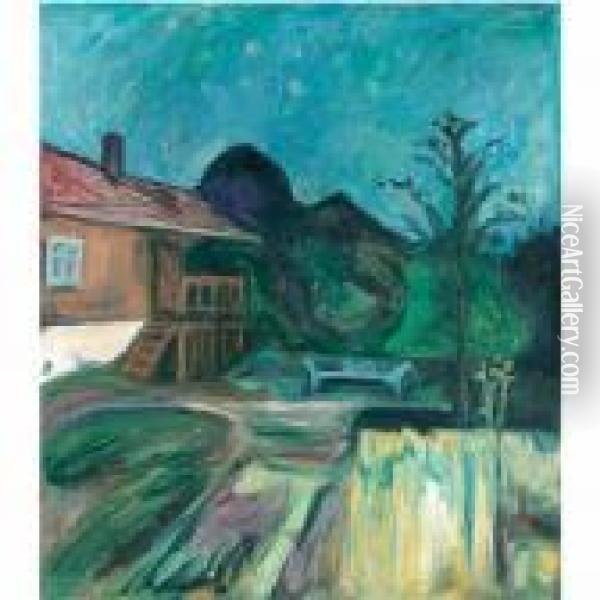 Sommernatt, Asgardstrand (summer Night, Asgardstrand) Oil Painting - Edvard Munch