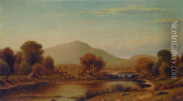View Of Bear Mountain Oil Painting - Charles Wilson Knapp