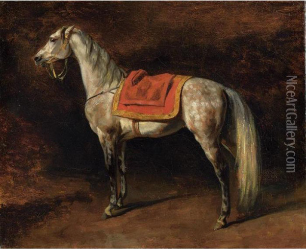 Cheval De Napoleon Oil Painting - Theodore Gericault