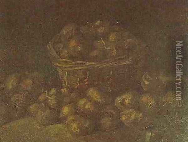 Basket Of Potatoes II Oil Painting - Vincent Van Gogh