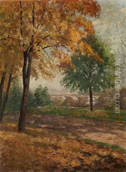 Autumn Landscape Oil Painting - Ivan Mikhailovich Grabovsky