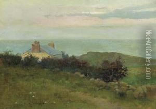 Shinnecock Landscape Oil Painting - Arthur Hoeber