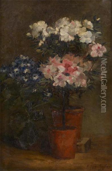 L'azalee En Fleurs Oil Painting - Alfred Ruytinx