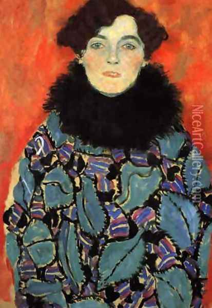 Portrait Of Johanna Staude (unfinished) Oil Painting - Gustav Klimt