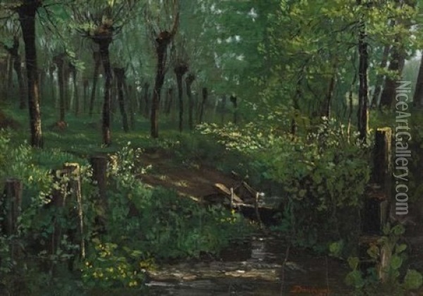 Waldesdickicht Oil Painting - Charles Francois Daubigny