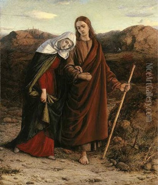 St. John Leading Home His Adopted Mother Oil Painting - William Dyce