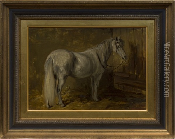 The White Horse Oil Painting - Robert L. Alexander