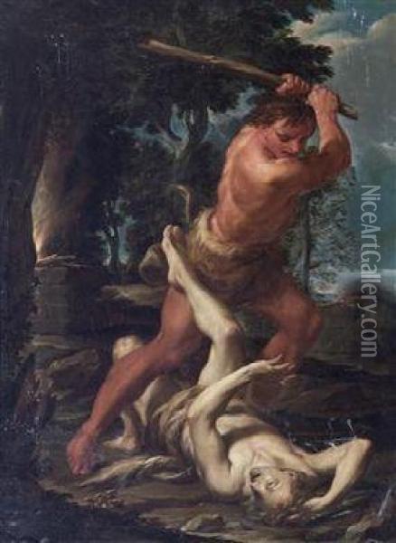 Cain And Abel Oil Painting - Francesco Trevisani