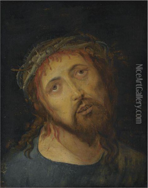 Christ Crowned With Thorns Oil Painting - Albrecht Durer