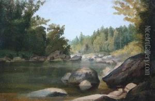 Stoney Creek Oil Painting - Robert Ii Havell