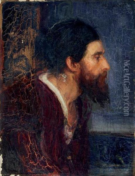 Portrait Of A Bearded Man Oil Painting - Henry Ossawa Tanner