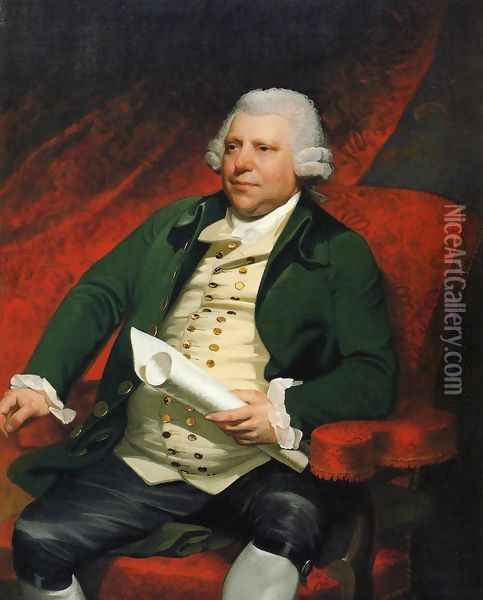 Sir Richard Arkwright Oil Painting - Mather Brown