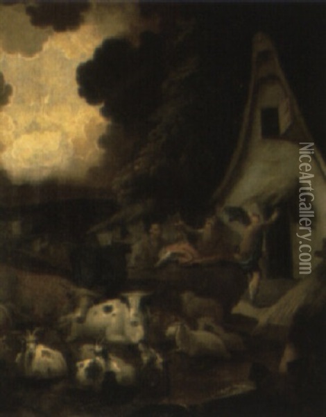 The Annunciation To The Shepherds Oil Painting - Adam de Colonia