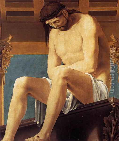 Christ Suffering 1510s Oil Painting - Pedro Fernandez