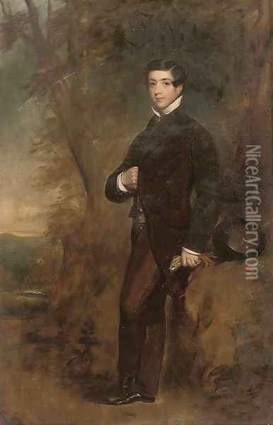 Portrait of Thomas Edward Fairfax Oil Painting - James Godsell Middleton