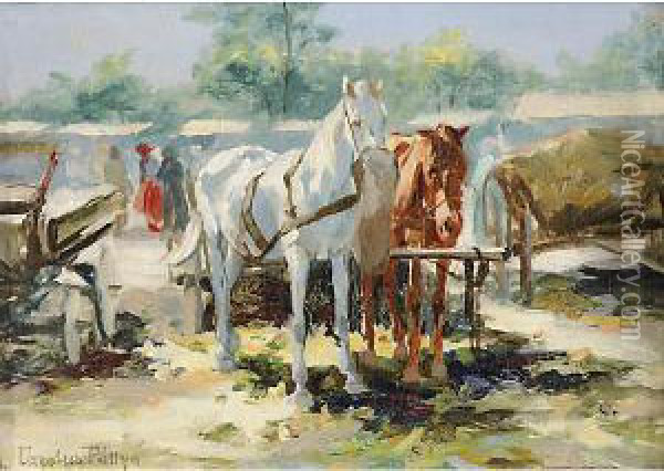 Cavalli Oil Painting - Carolus Pallya