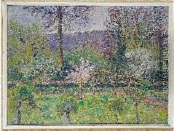Coin De Jardin Au Printemps Oil Painting - Blanche Hoschede-Monet
