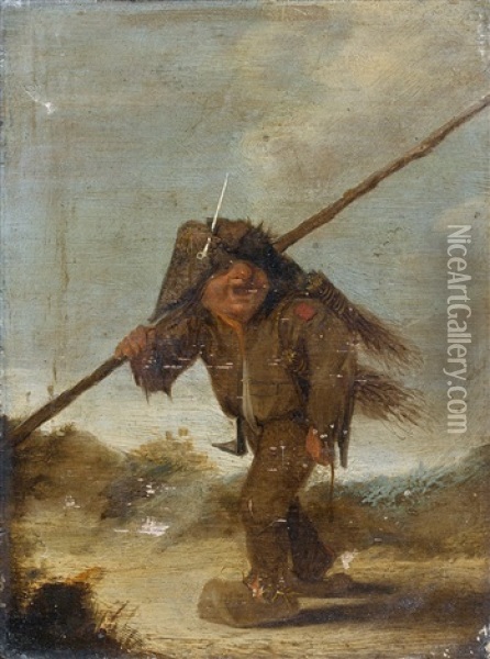 Le Petit Balayeur Oil Painting - Joos van Craesbeeck