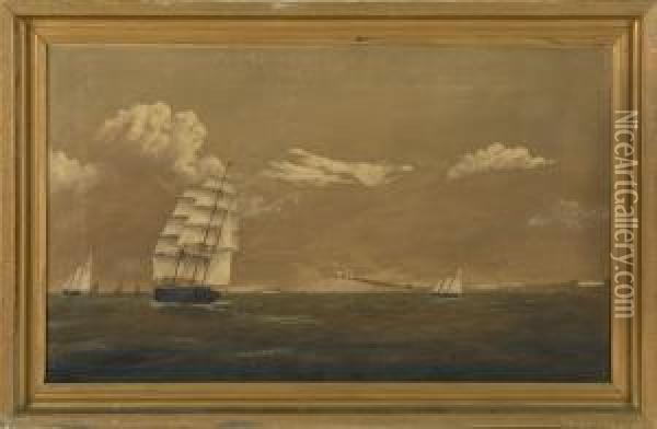 Long Island, Boston Harbor Oil Painting - Clement Drew