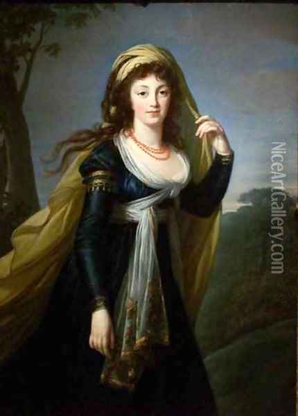 Portrait of Theresa Countess Kinsky Oil Painting - Elisabeth Vigee-Lebrun