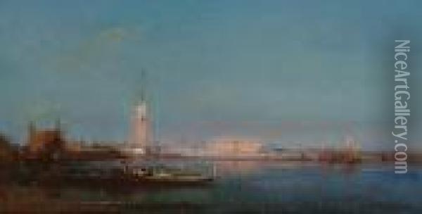 A View Of Venice Oil Painting - Henri Duvieux