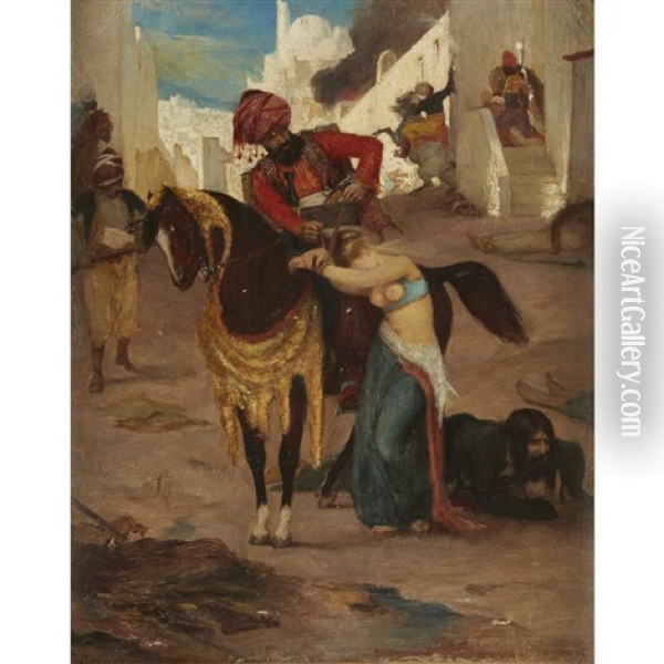 The Captive Oil Painting - Fernand Cormon
