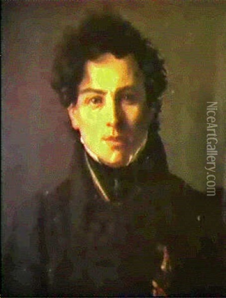 Portrait En Buste De Pierre Joseph Dedreux-dorcy Oil Painting - Theodore Gericault