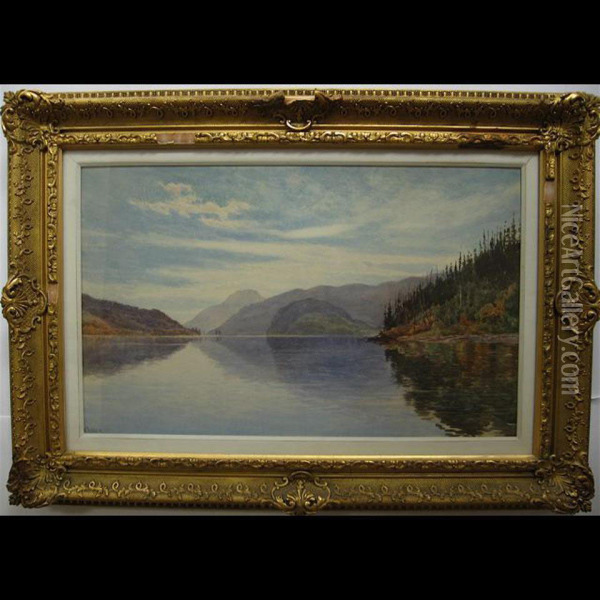 Lake Study Oil Painting - James Abbott McNeill Whistler