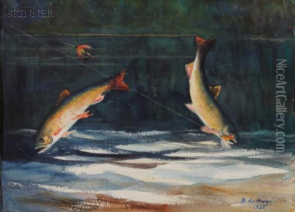 Trout (riviere Ste. Marguerite) Oil Painting - Bancel Lafarge