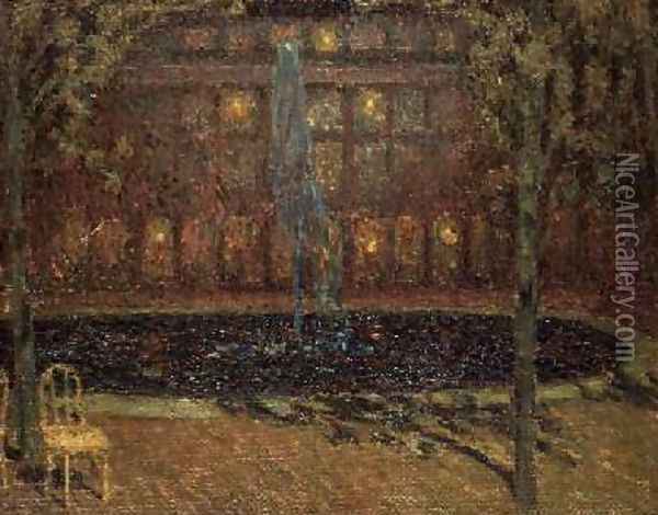 Le Palais Royale Oil Painting - Henri Eugene Augustin Le Sidaner