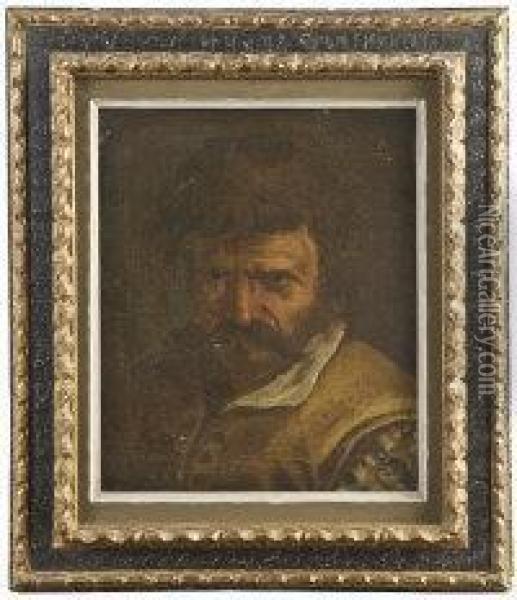 Portrait Of A Man In A Yellow Doublet Oil Painting - Annibale Carracci