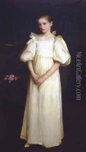 Phyllis, younger daughter of E A Waterlow, Esq 1895 Oil Painting - John William Waterhouse