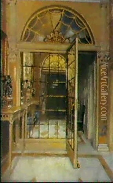 The Hall, Bryanston Square Oil Painting - Patrick William Adam