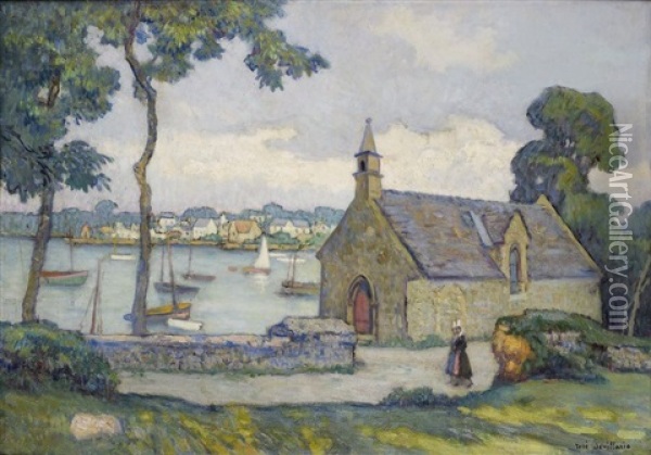 Paysage Breton Oil Painting - Rene (Maire Leon) Devillario
