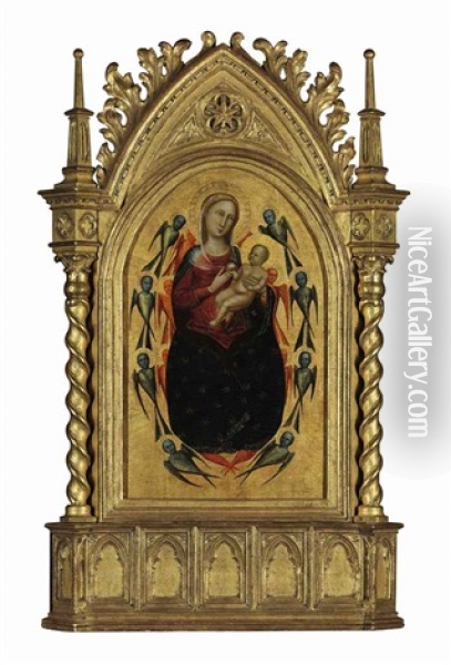 The Madonna And Child In Glory Oil Painting - Lorenzo di Bicci