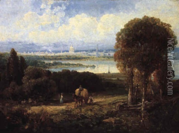 View Of Washington D.c. Oil Painting - Andrew Melrose