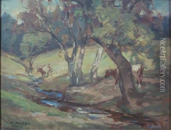 In Ettrickdale Oil Painting - Robert Hope