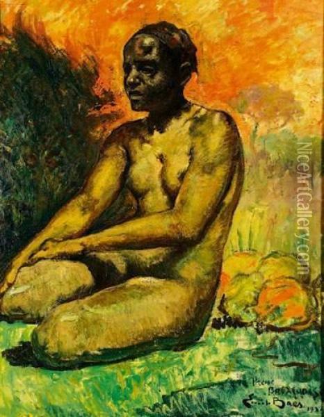 Femme Du Congo Oil Painting - Emile Baes
