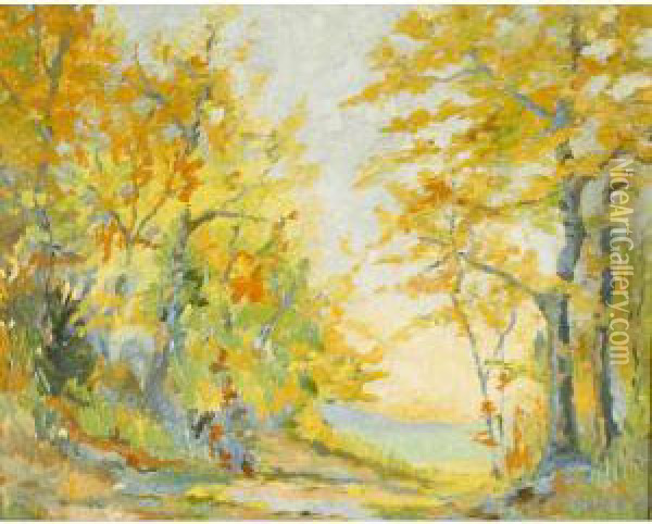 Impressionistic Autumn Landscape Oil Painting - John Paul Marsh